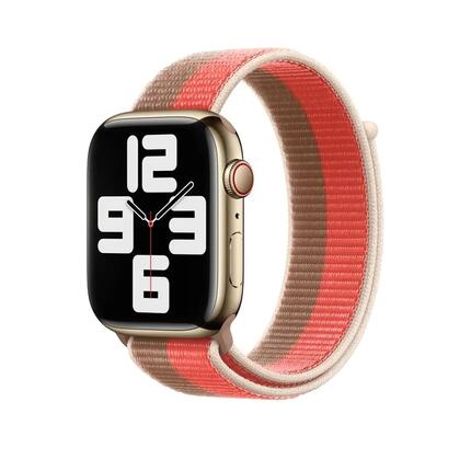 Pulsera Apple Watch Sport Loop Rosa Pomelo/Tan