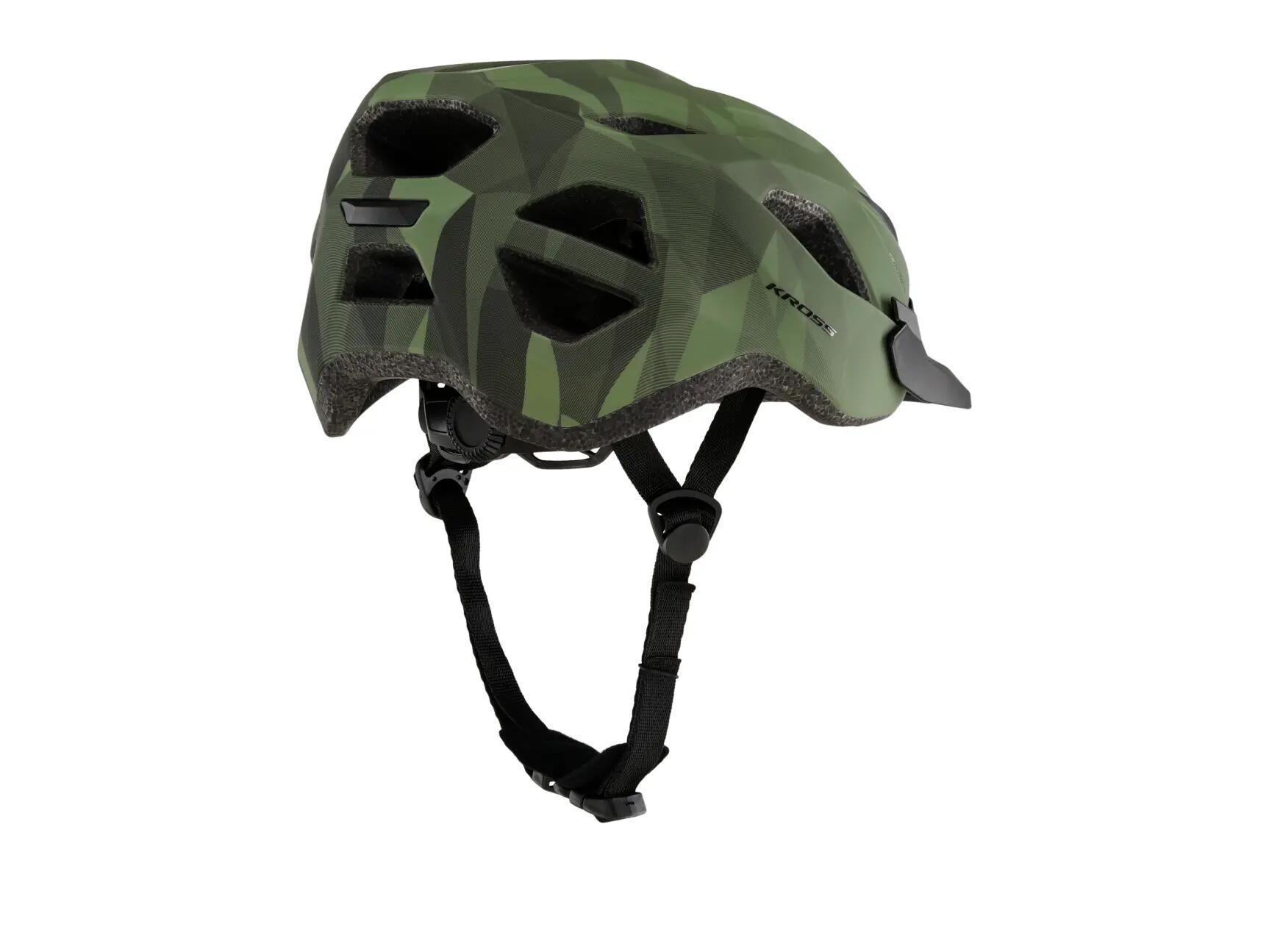 Zielony kask rowerowy MTB KROSS RIDEX 3/7
