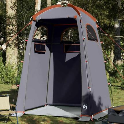 VidaXL Tente de douche étanche grise et orange