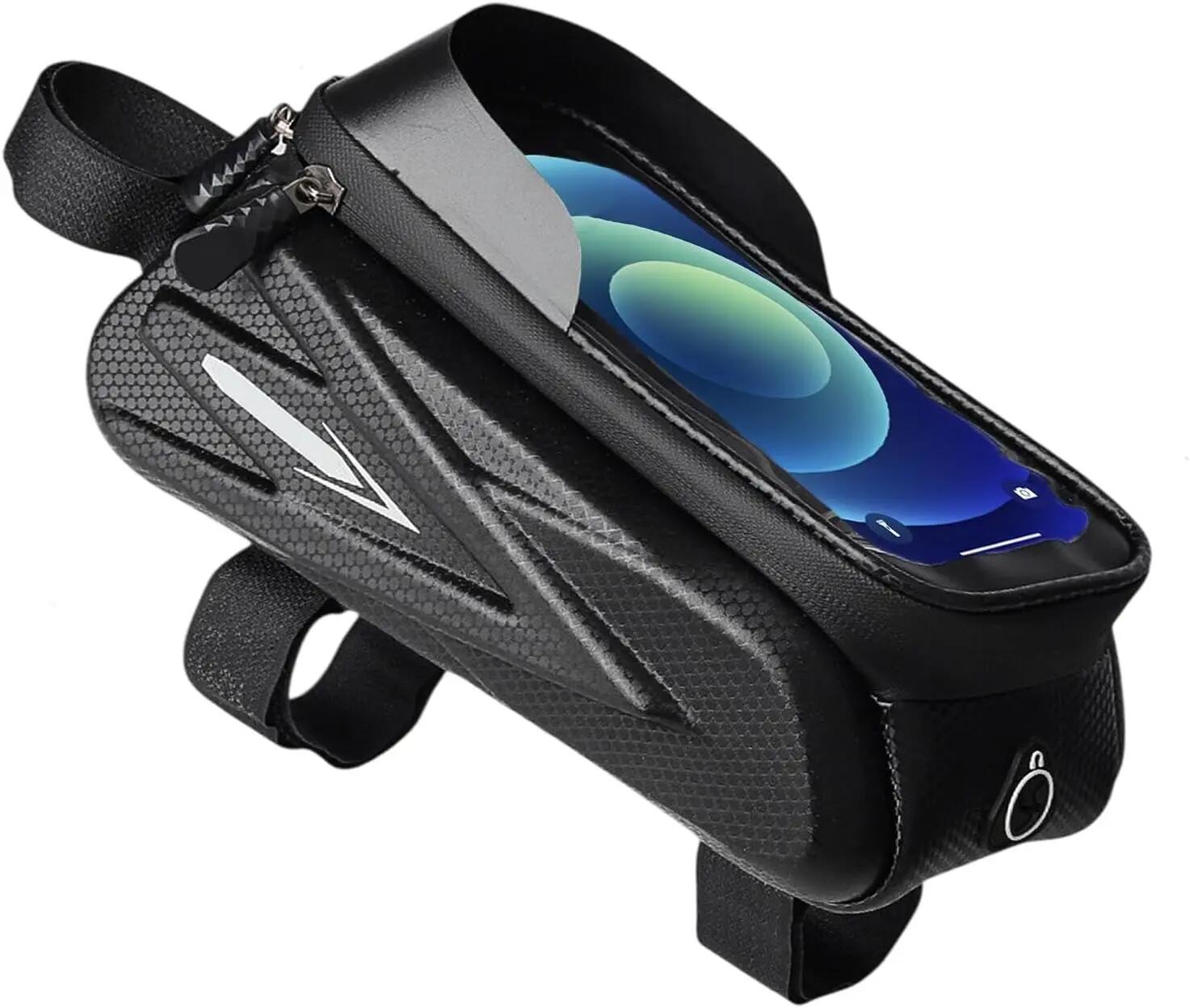 Gobelet de guidon pour téléphone, sacoche de transport pour téléphone de vélo - 1/6