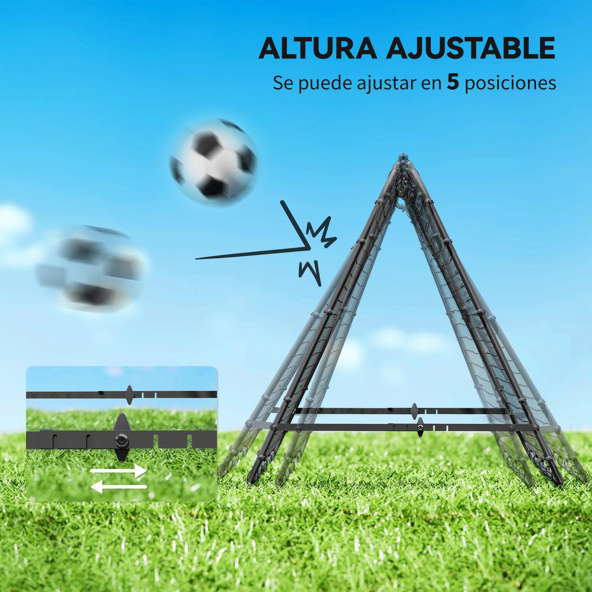 Filet de rebond pliable à angle réglable pour l'entraînement au football, 6/9