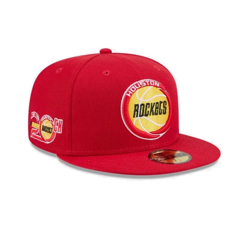 Casquette NBA Houston Rockets New Era Hardwood Classic 59FIFTY Rouge 2/4