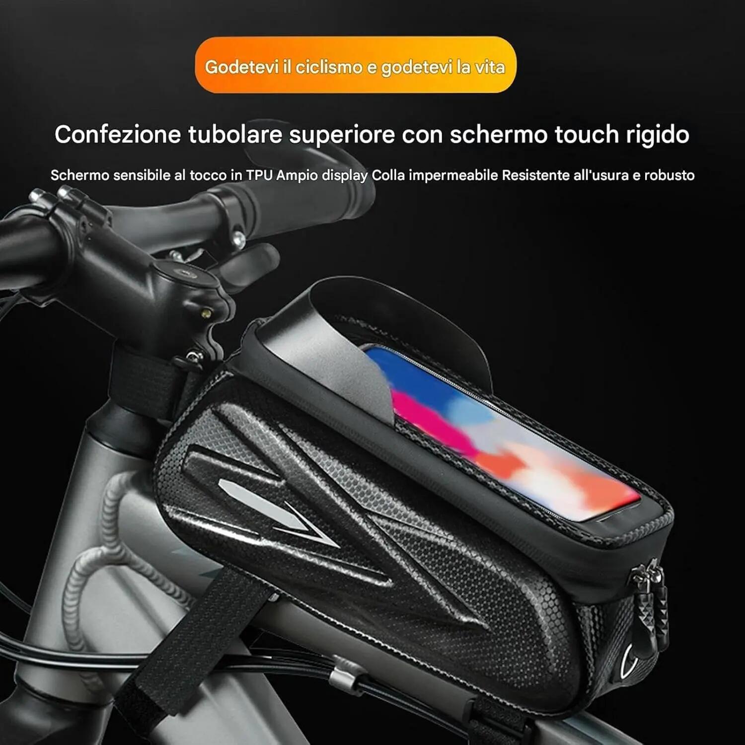 Gobelet de guidon pour téléphone, sacoche de transport pour téléphone de vélo - 6/6