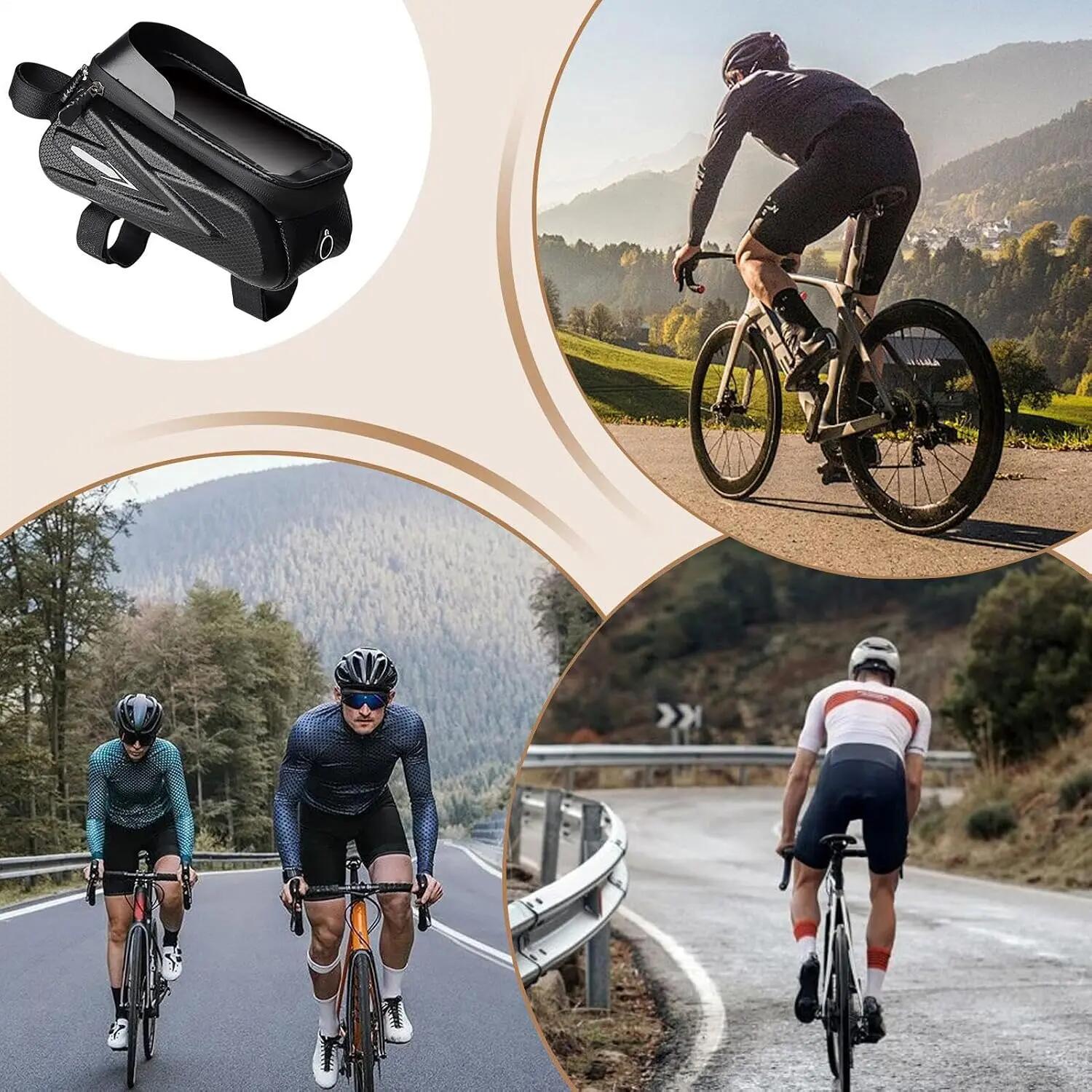 Gobelet de guidon pour téléphone, sacoche de transport pour téléphone de vélo - 4/6