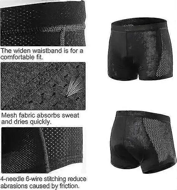 Sous-short de cyclisme pour homme avec rembourrage en gel 3D - Accessoires de vé 2/5