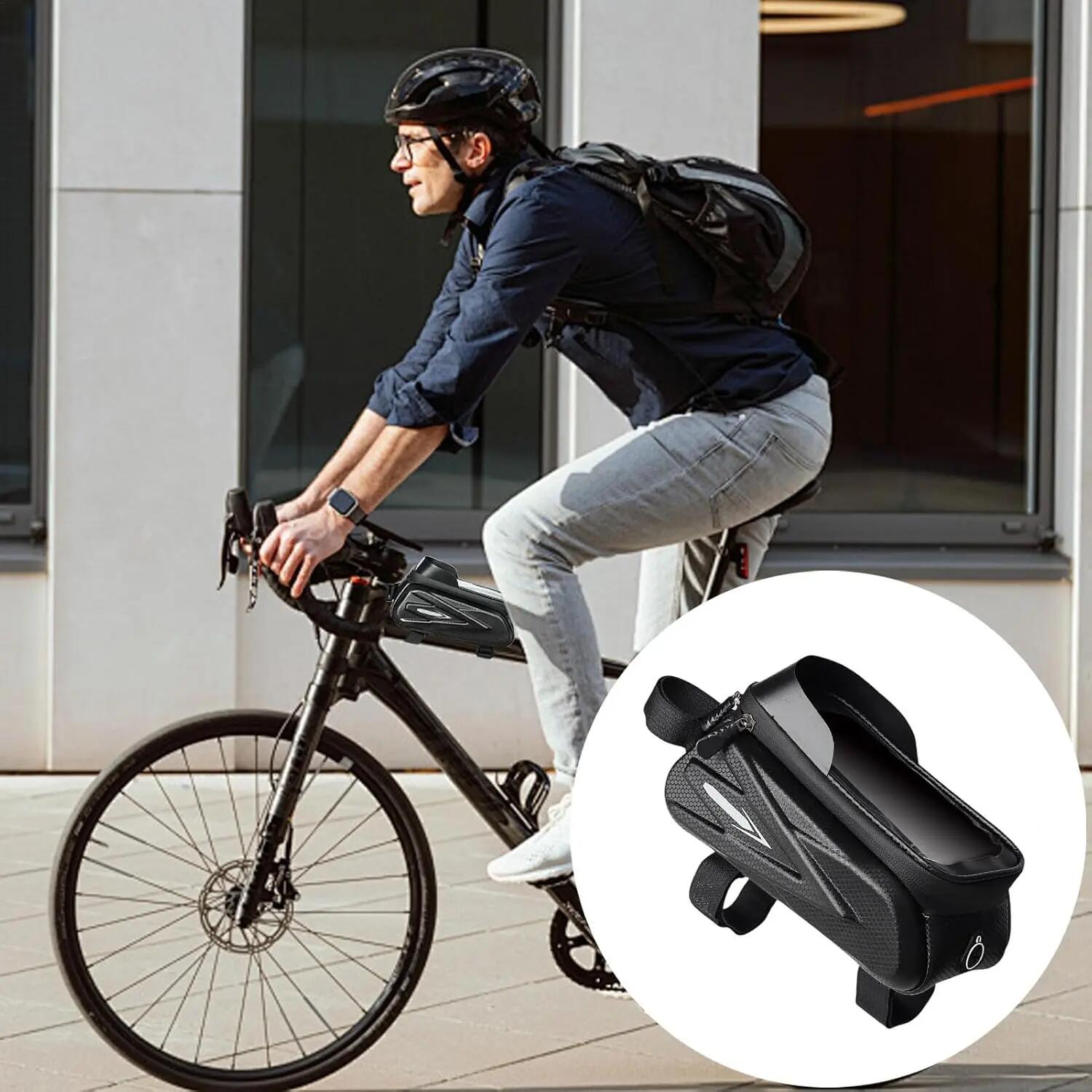 Gobelet de guidon pour téléphone, sacoche de transport pour téléphone de vélo - 3/6