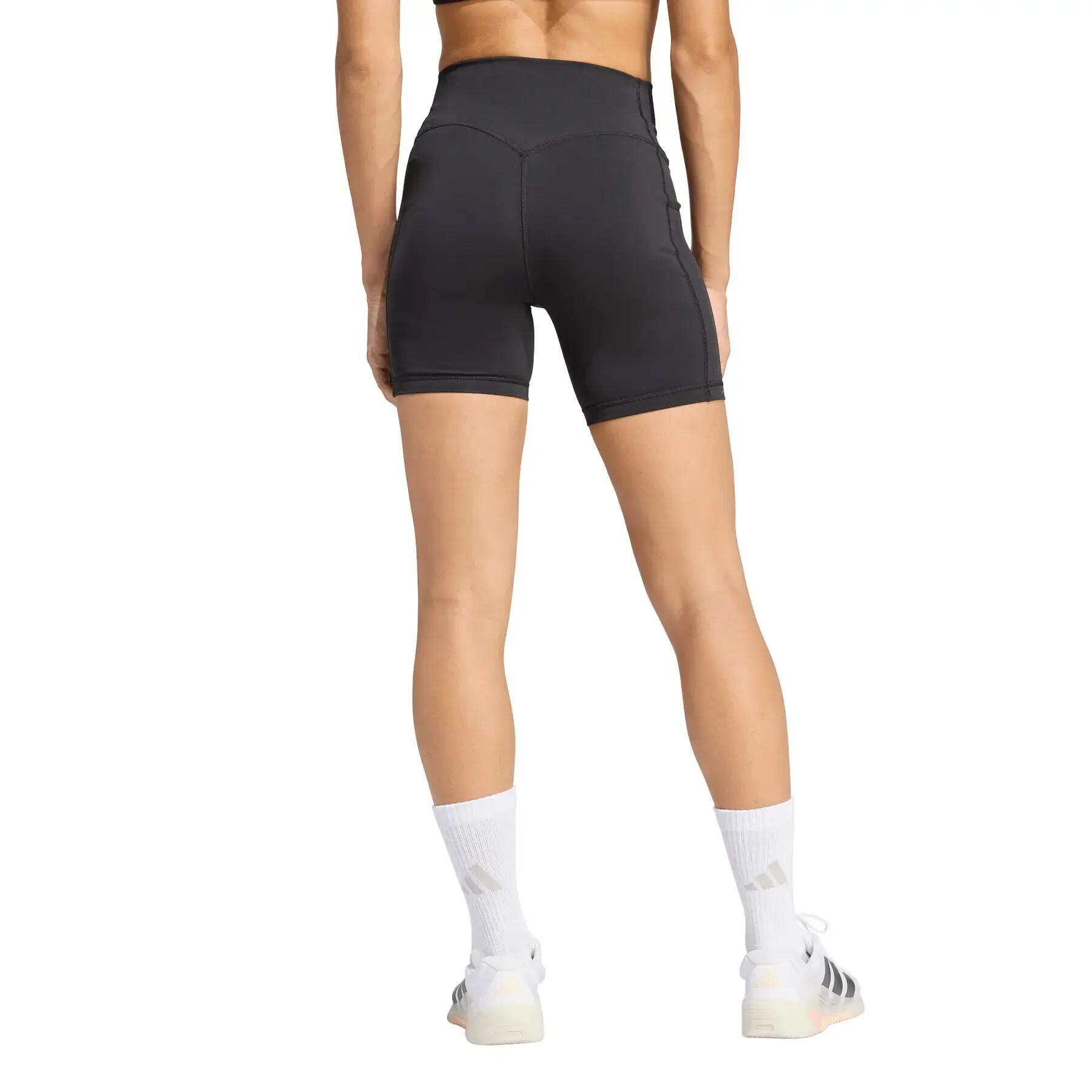 Botas femininas de coxa alta adidas Optime Workout 3-stripes 3/7