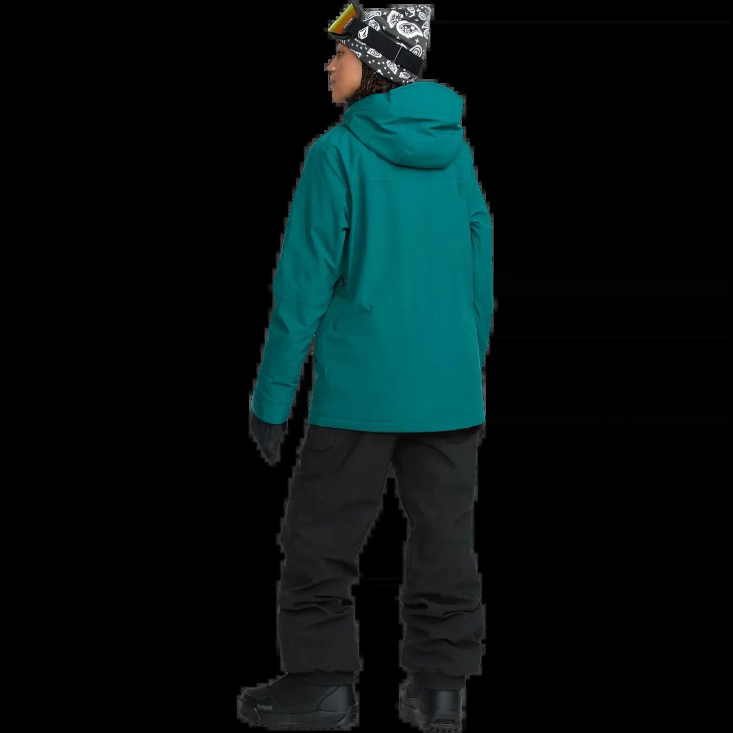 Pantalon de snowboard Volcom CRESTON 3D STRETCH BIB OVERALL Noir 5/8