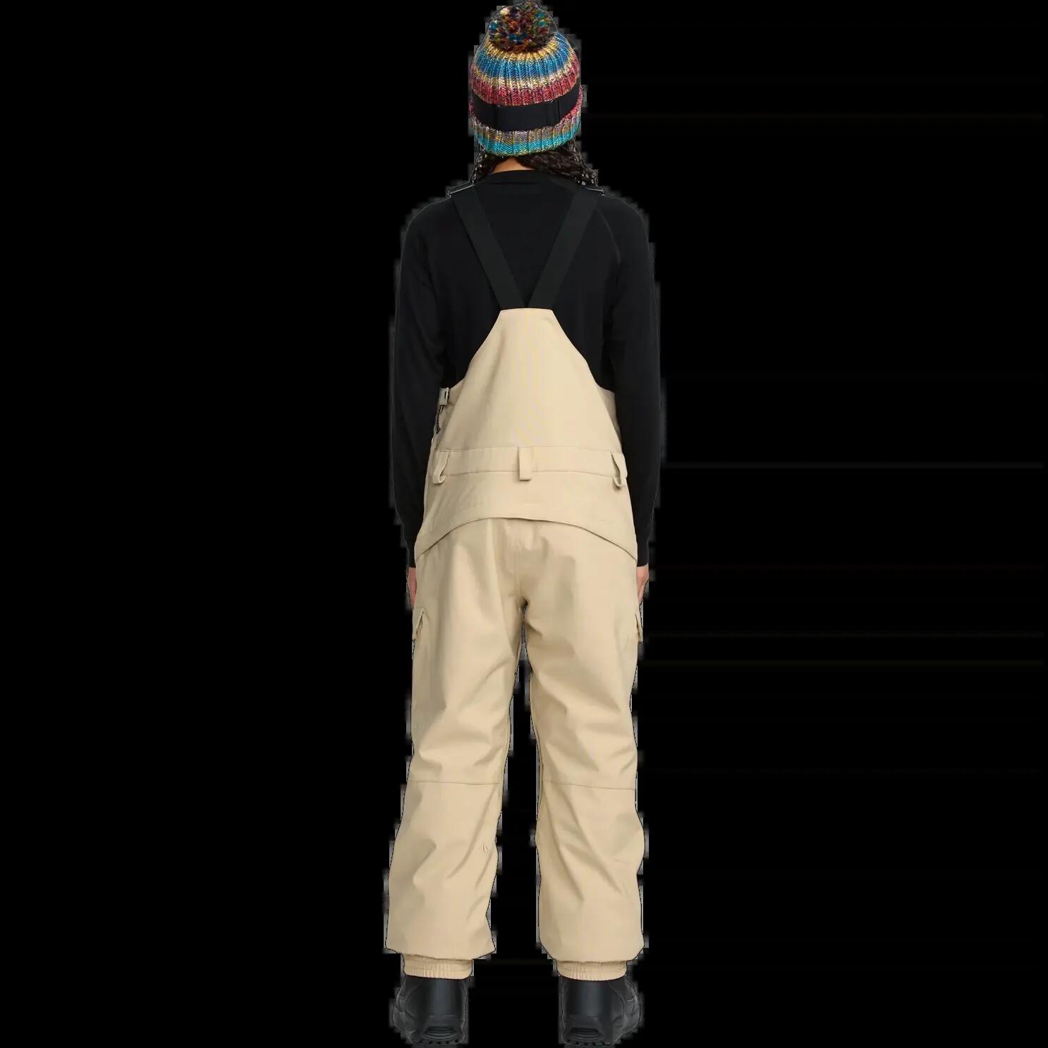 Pantalón de snowboard Volcom CRESTON 3D STRETCH BIB OVERALL Negro Beige 2/8