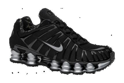 Hombre - zapatillas - brillantes - Nike Shox TL - negro, gris metálico frío