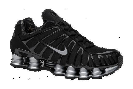 Hombre - zapatillas - brillantes - Nike Shox TL - negro, gris metálico frío