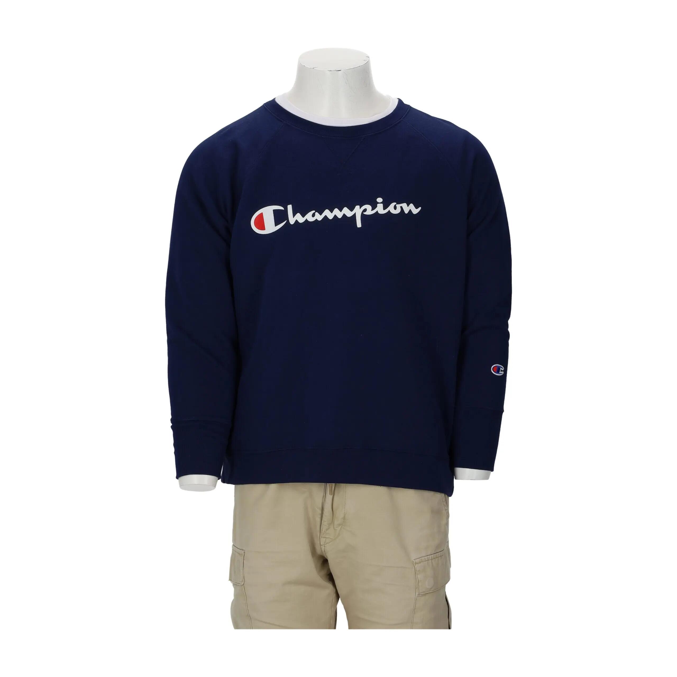 Second life - Hanorac bărbați Crewneck Script Logo - Foarte bun