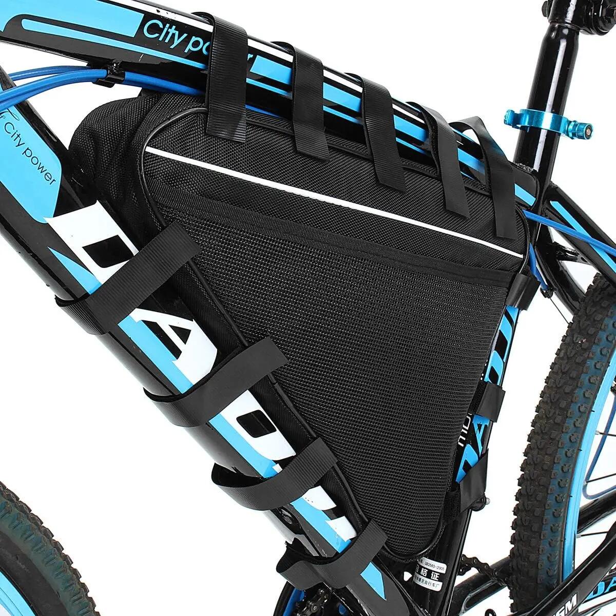 Sacoche étanche pour batterie Li-Ion (39 x 34 x 26 cm) pour VTT, style triangle 7/7