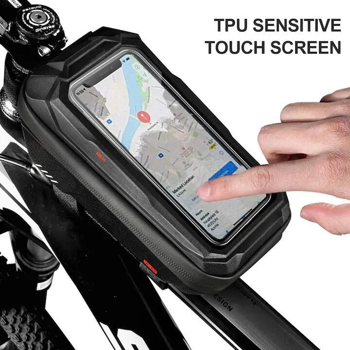 Support de téléphone pour vélo, compatible avec les écrans tactiles, étanche, de 4/6