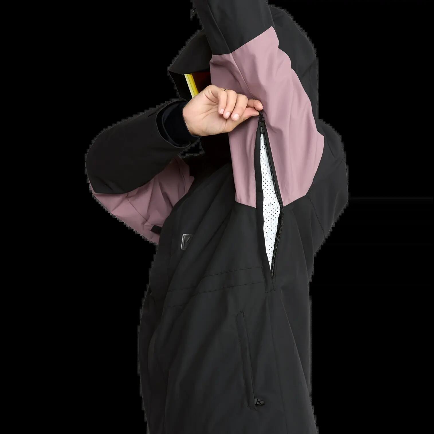 Veste de snowboard à capuche Volcom PRIMRY INS MAUVE 6/7