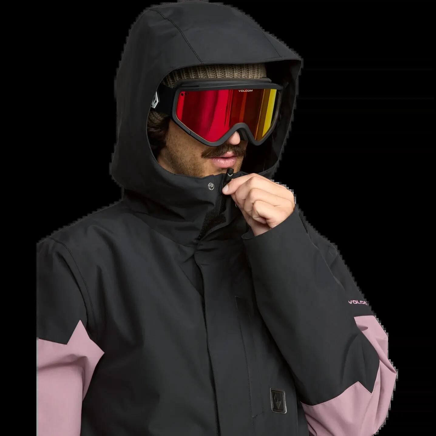 Veste de snowboard à capuche Volcom PRIMRY INS MAUVE 5/7