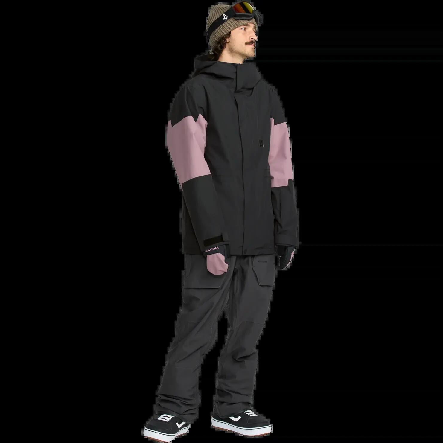 Veste de snowboard à capuche Volcom PRIMRY INS MAUVE 3/7