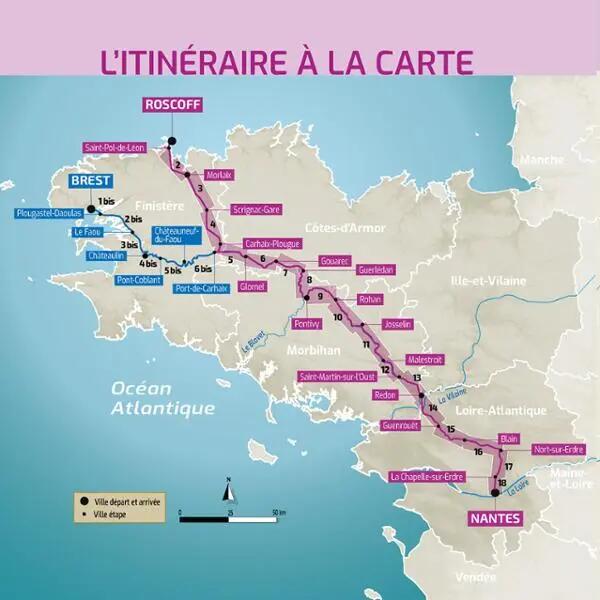 LA BRETAGNE A VELO -  CANAL DE NANTES A BREST 5/5