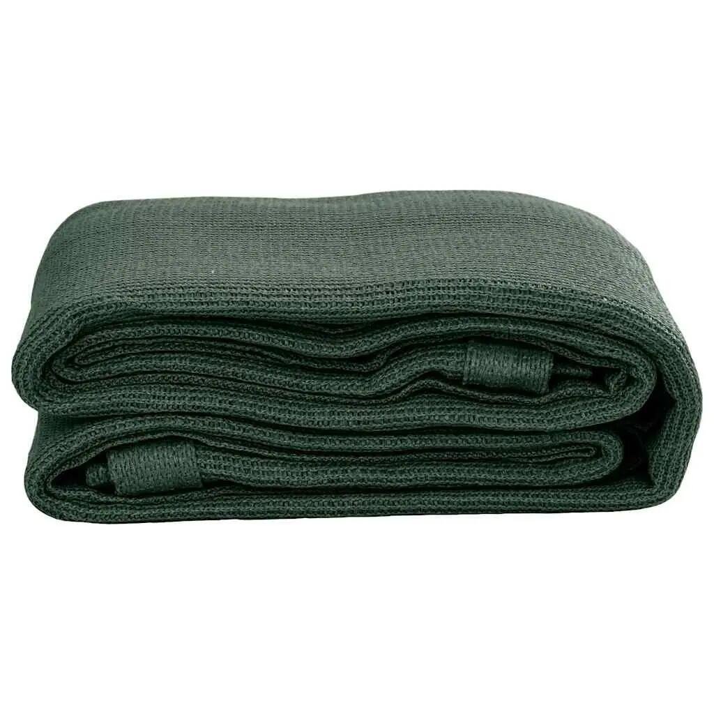 Tapis de sol tente camping en HDPE vidaXL vert foncé 3/7
