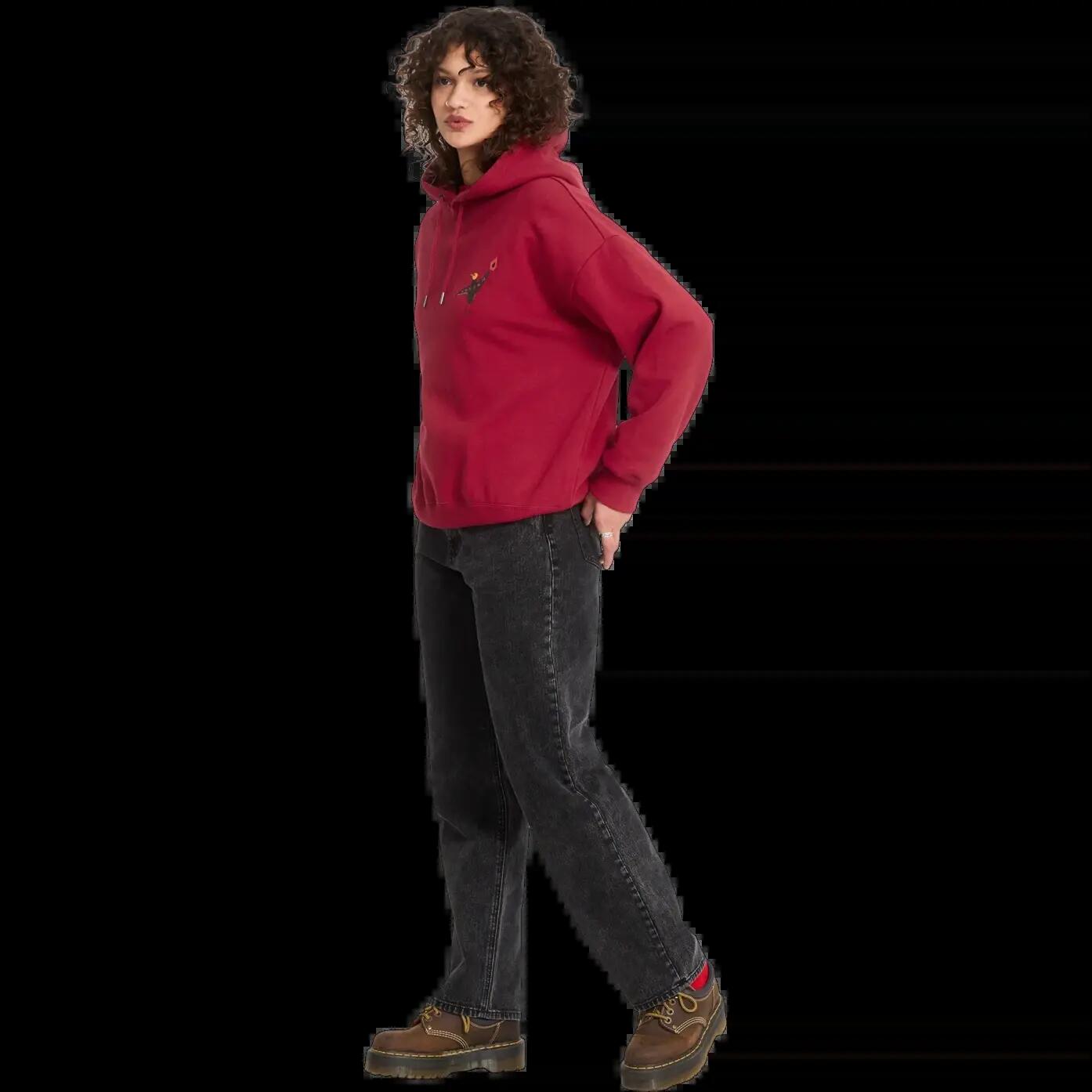 Sudadera con capucha Volcom MOOVE ON PO Rojo Profundo 5/6