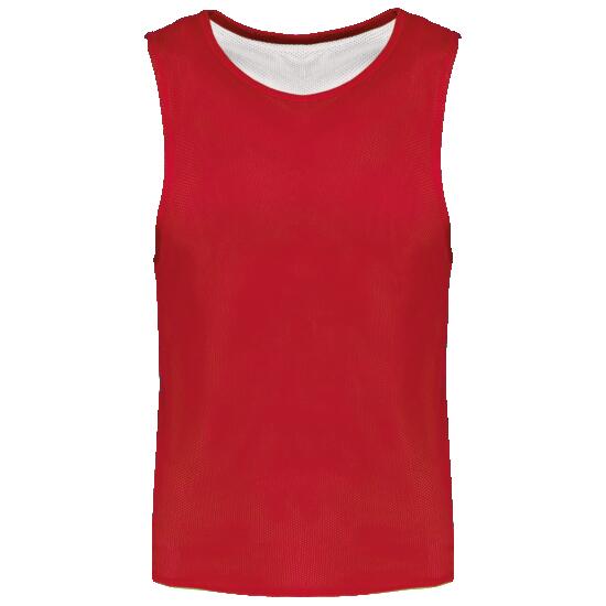 Chasuble réversible multisports unisexe - Sporty Red / White - L/XL
