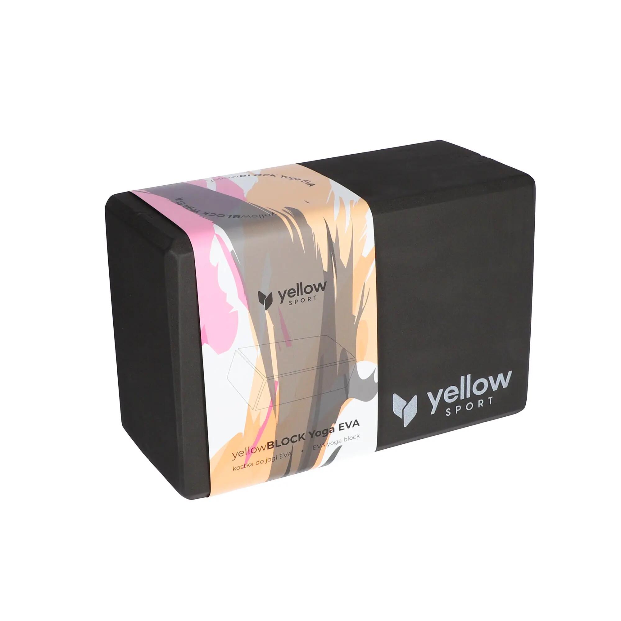 Kostka do jogi z naturalnego korka yellowSPORT yellowBLOCK Yoga Cork 3/4
