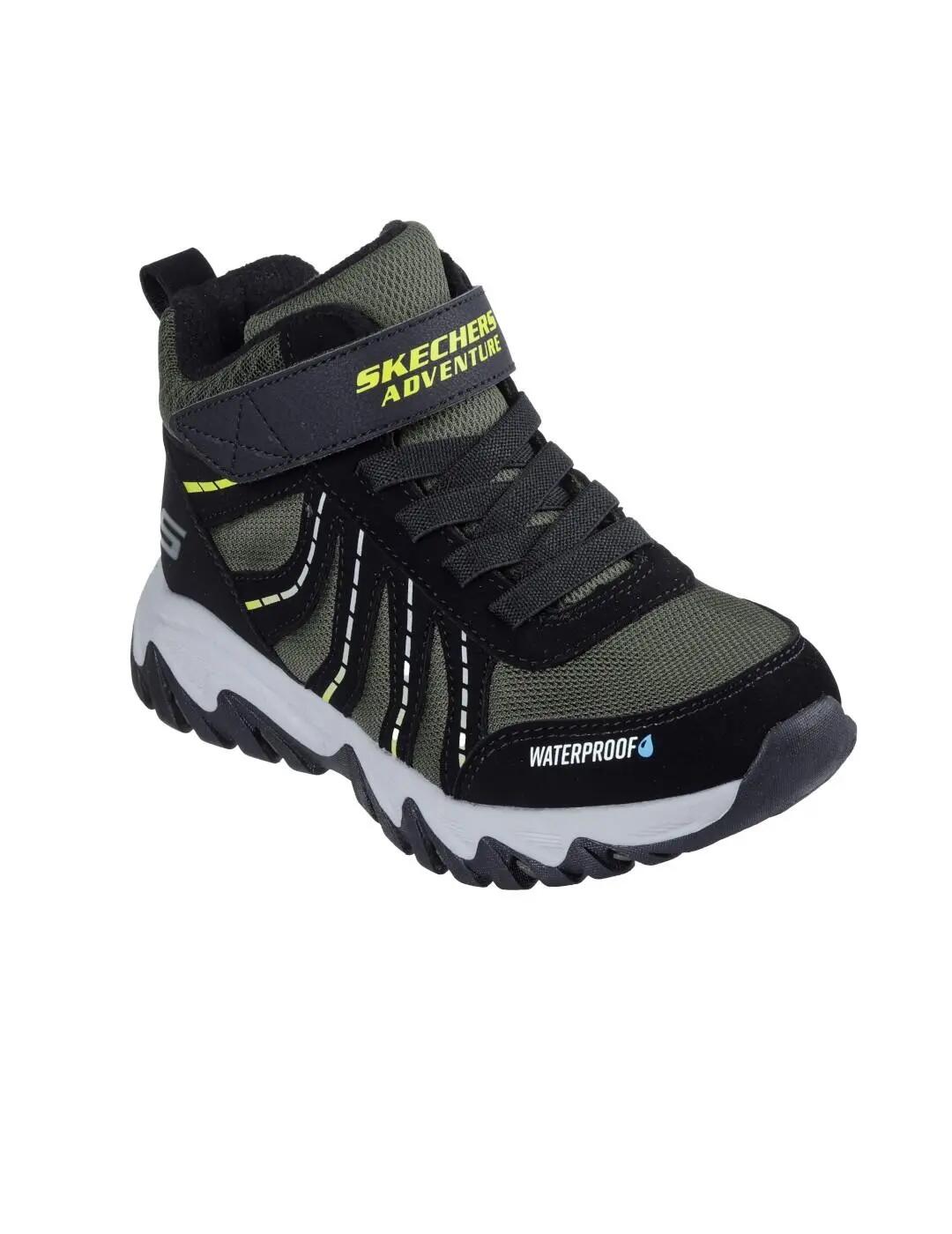 Chaussures pour enfant Skechers Rugged rang Vert. 3/5