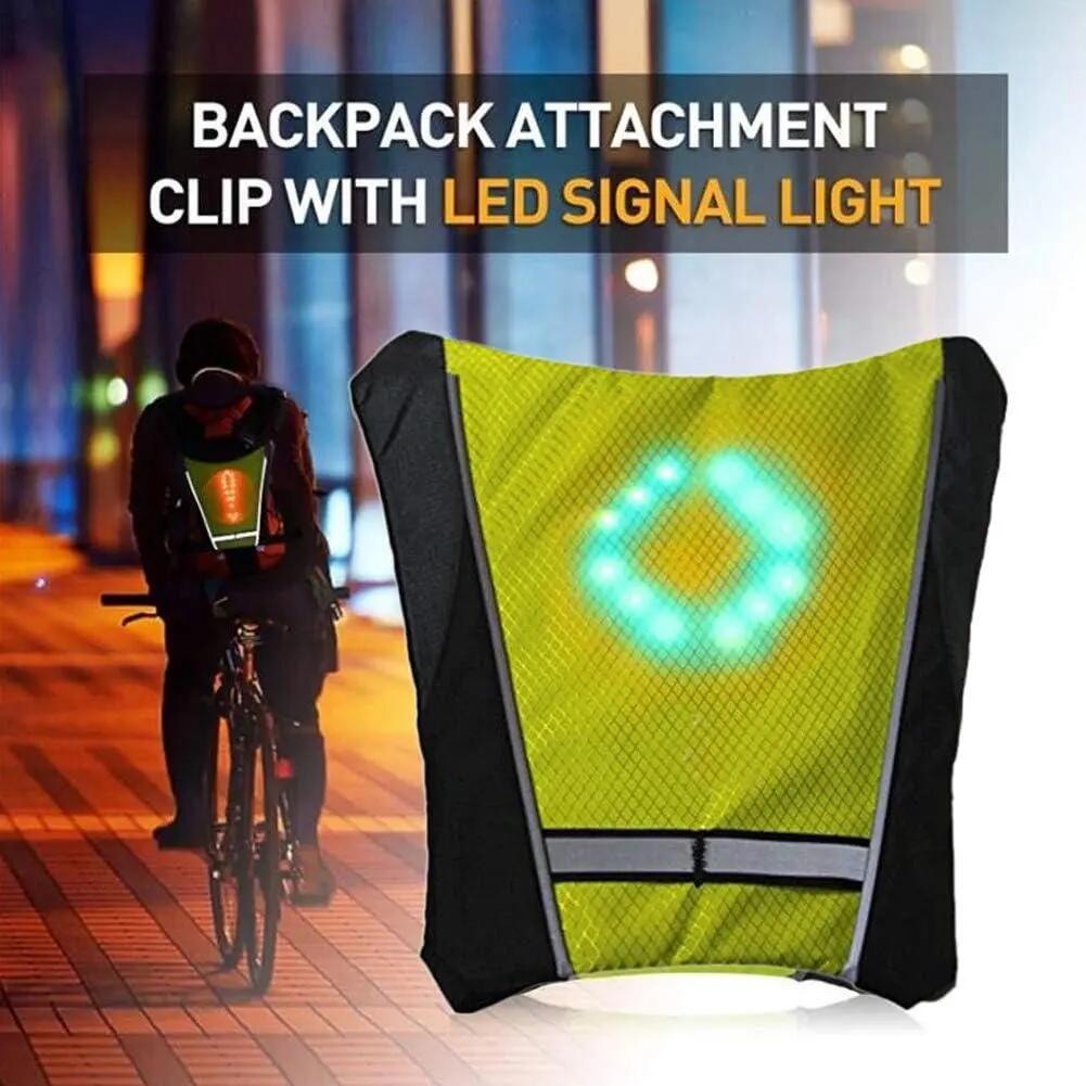 Gilet de sécurité pour LED, gilet de sécurité pour le vélo avec Clignotants et t 3/6