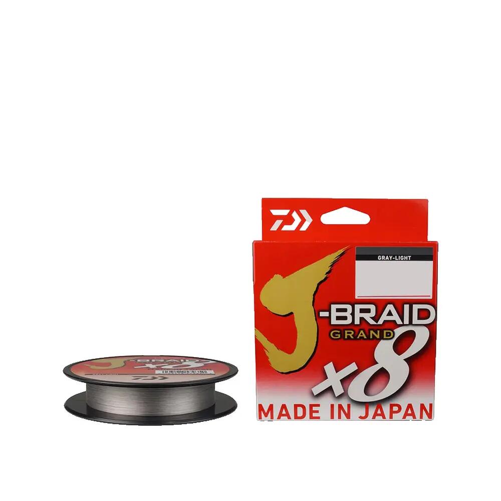 Linha de pesca trançada Daiwa J-Braid Grand X8 Cinza 3/4