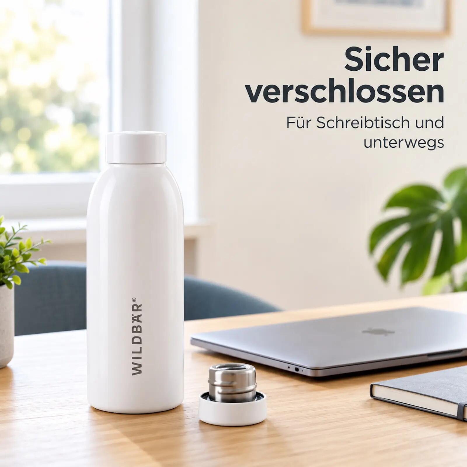 Trinkflasche aus Edelstahl isolier Flasche 500 ml Doppelwandig Sportflasche 6/7