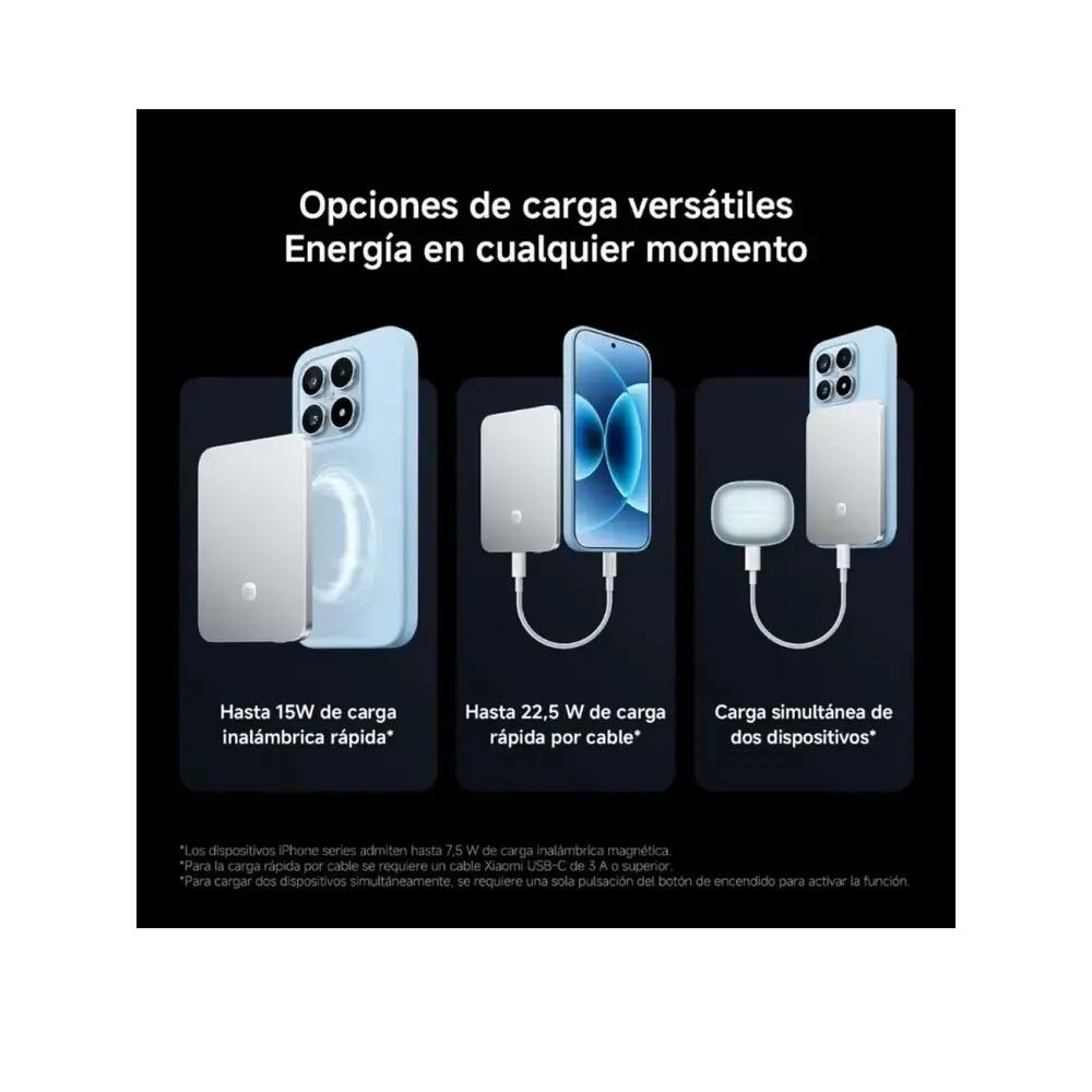 Externe Batterie Xiaomi UltraThin Magnetic 5000mAh 15W 8/10