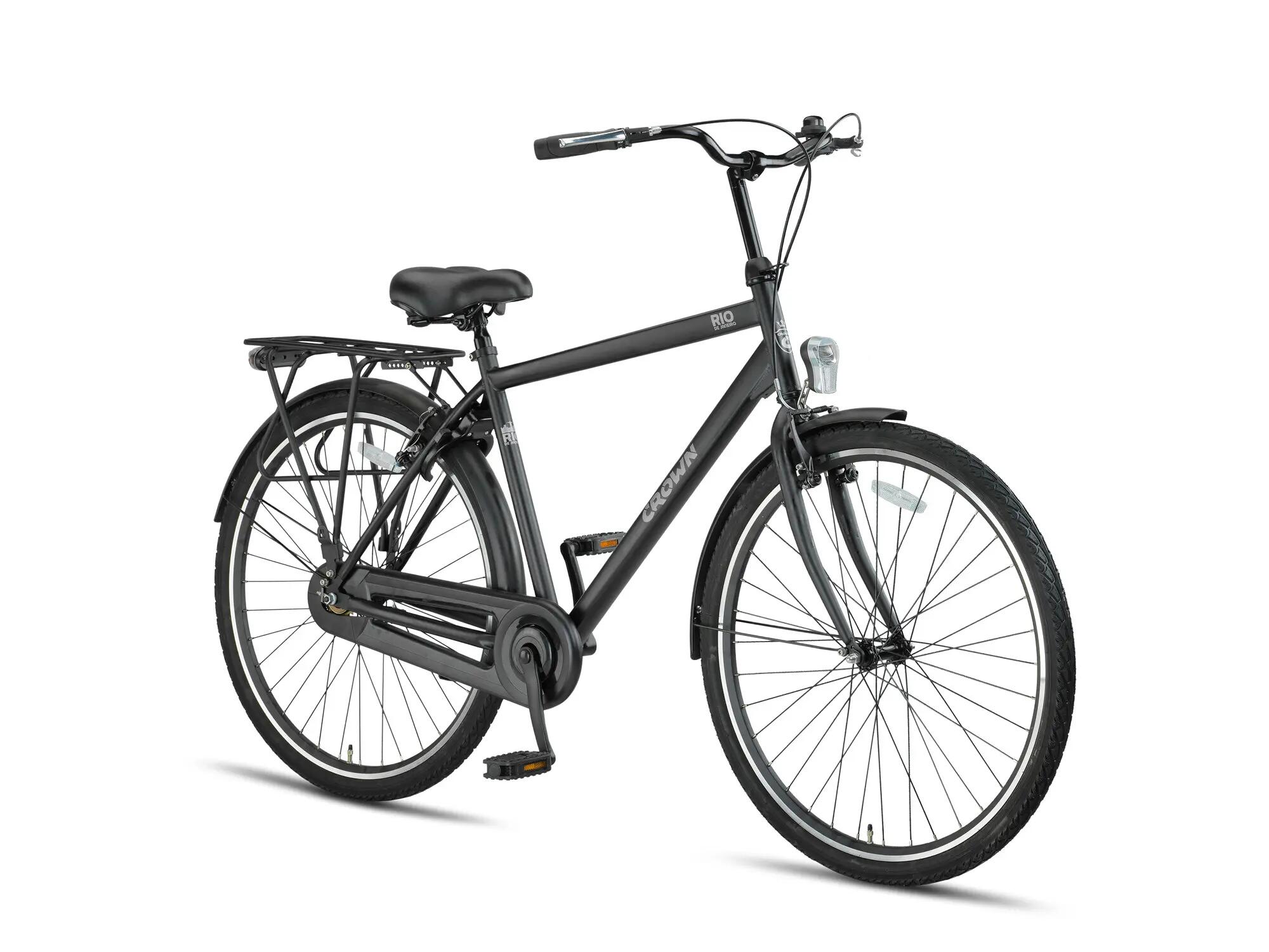 Crown Rio Herenfiets 28 inch 52 cm Mat Zwart 4/7