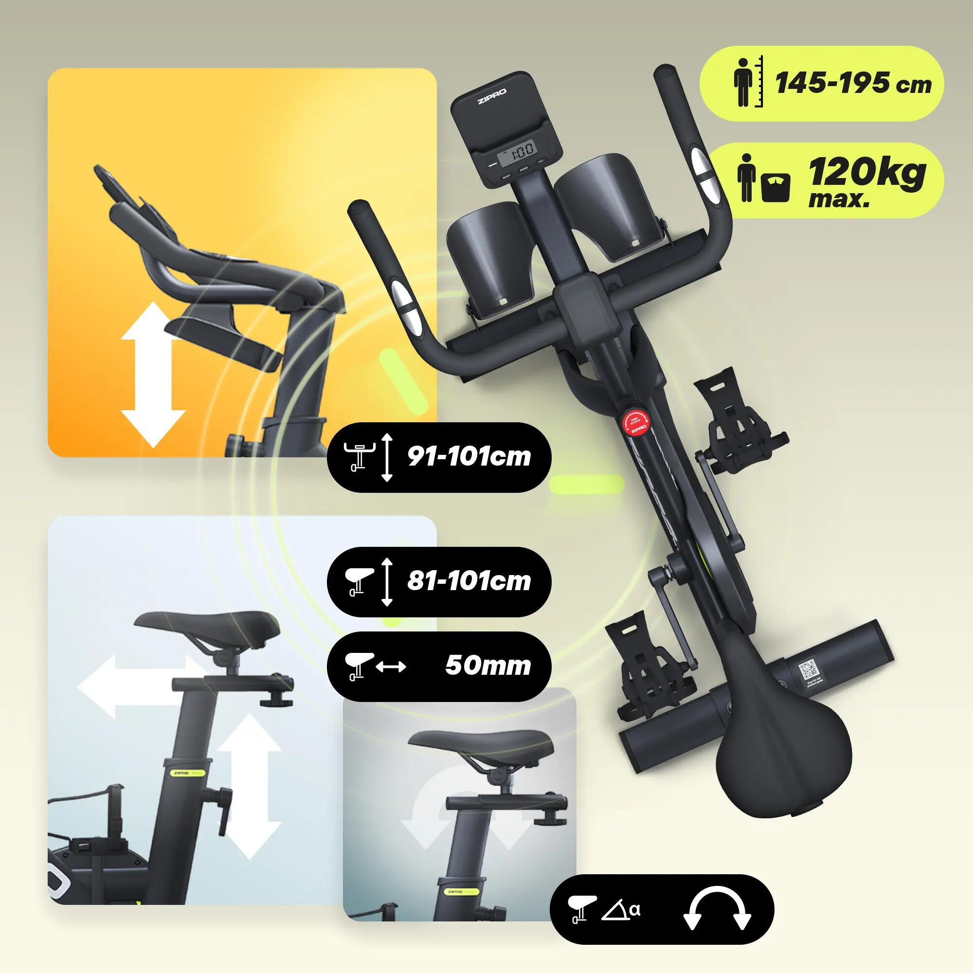 Zipro Modo Indoor cycling Exercise Bike Bluetooth FitShow 9/16