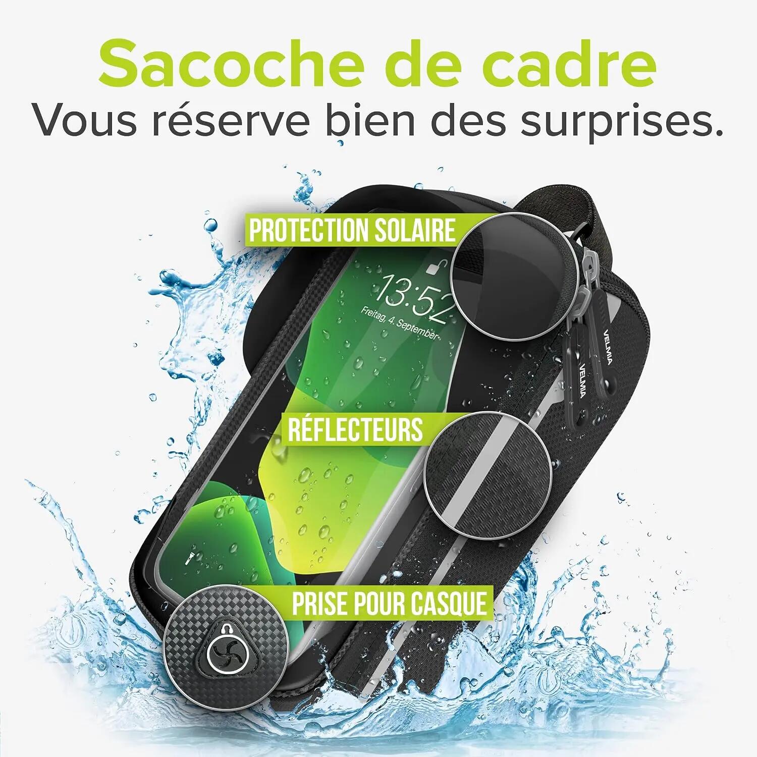 Sacoche de vélo de haute qualité - Support de téléphone portable pour vélo, idé 2/7