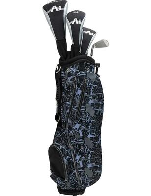 Lynx junior golfset met 6 clubs voor 60–63" (154–165 cm), zilver