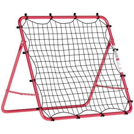 Filet de Rebond Football Portable, 5 Angles Réglables en Acier et Nylon à