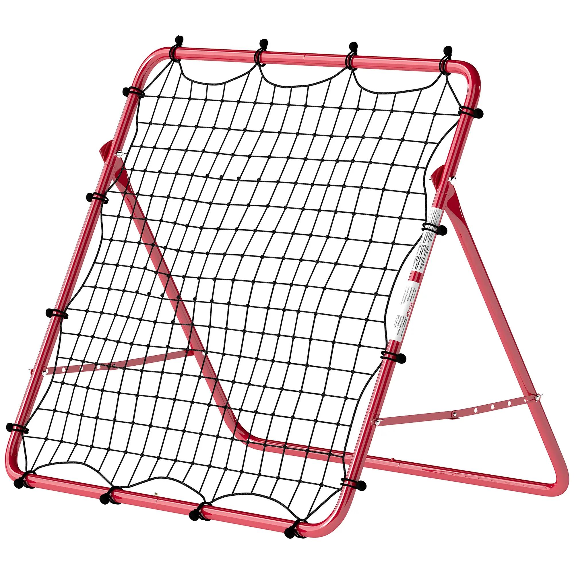 Filet de Rebond Football Portable, 5 Angles Réglables en Acier et Nylon à 2/9