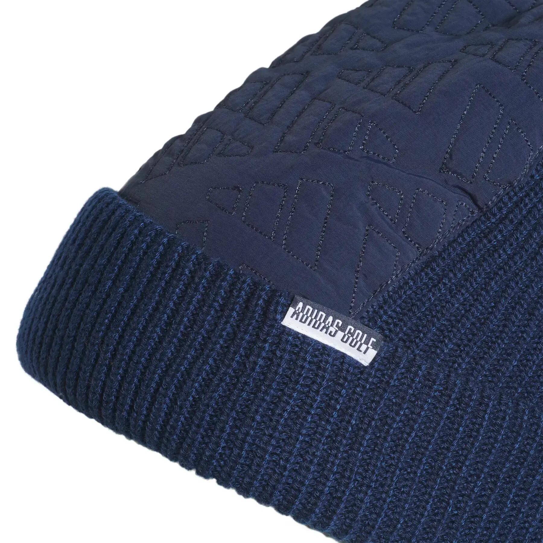 Adidas Quilted Beanie, Gorro para Hombre, Azul Marino 3/4