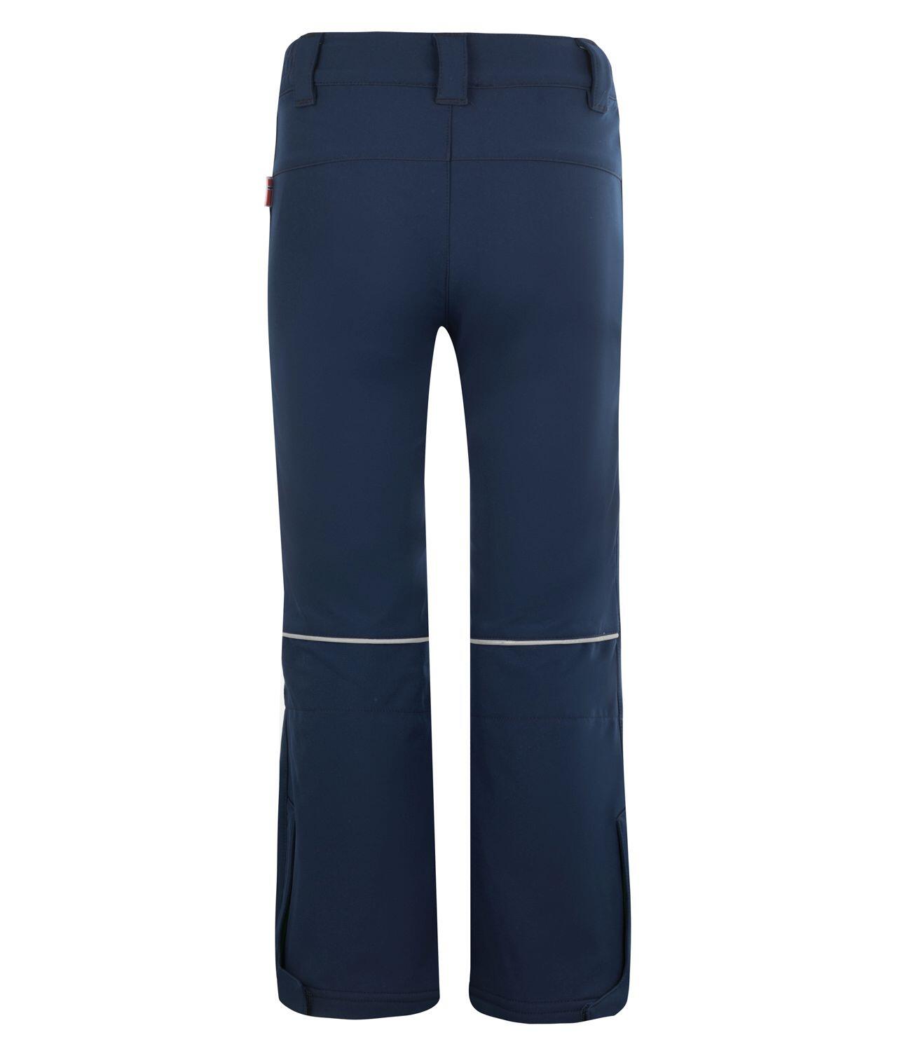 Pantalon Softshell Hemsedal pour enfants Hydrofuge Bleu marine / Vert 2/3