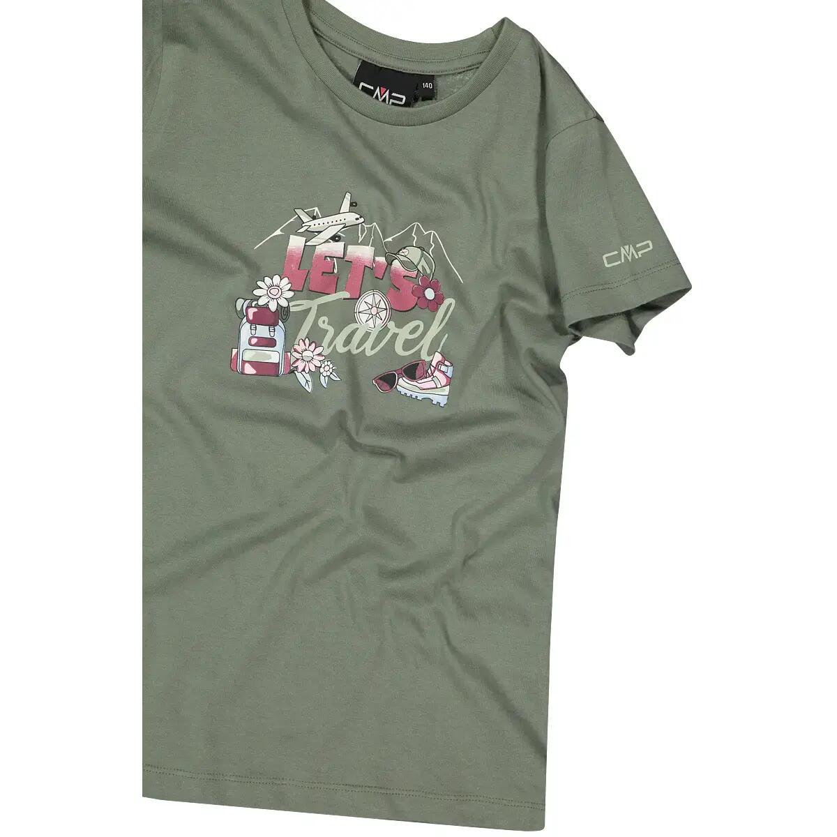 T-shirt z bawełny organicznej dziewczęcy CMP 5/5