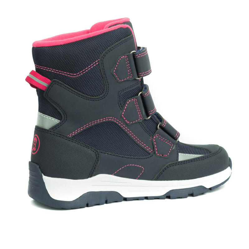 Kinder Winter Schuh Lofoten Wasserdicht Marineblau/Pink