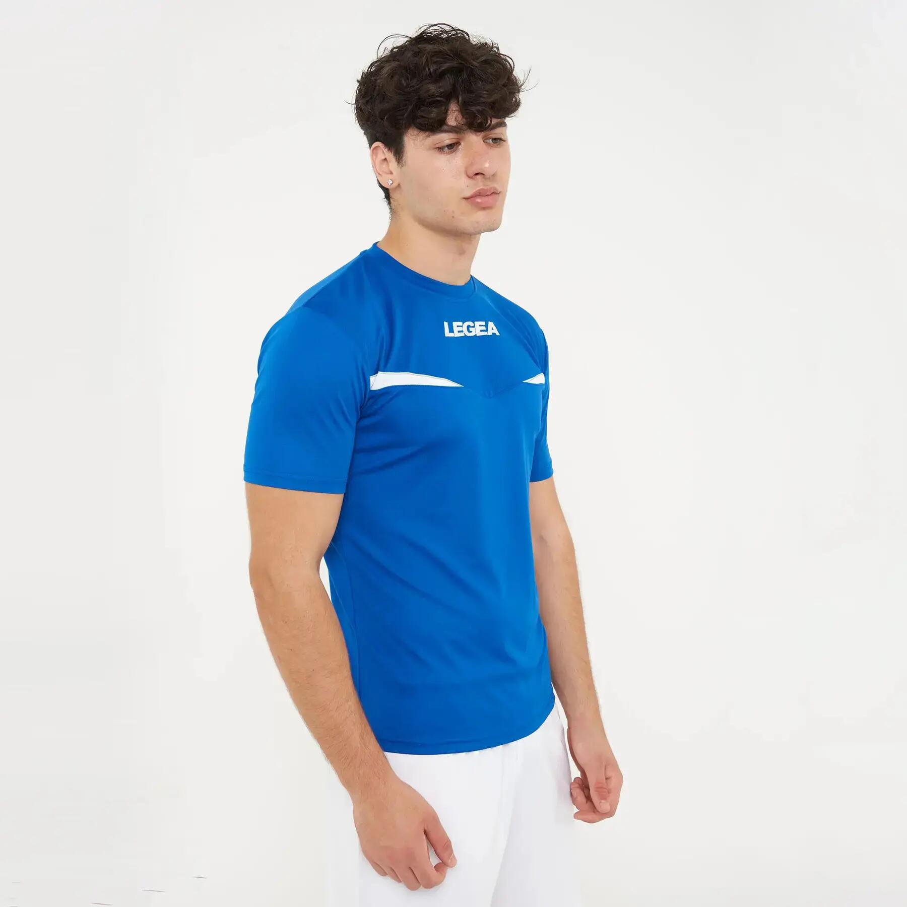 Maglia Taipei ML da running traspirante azzurro-bianco 4/6