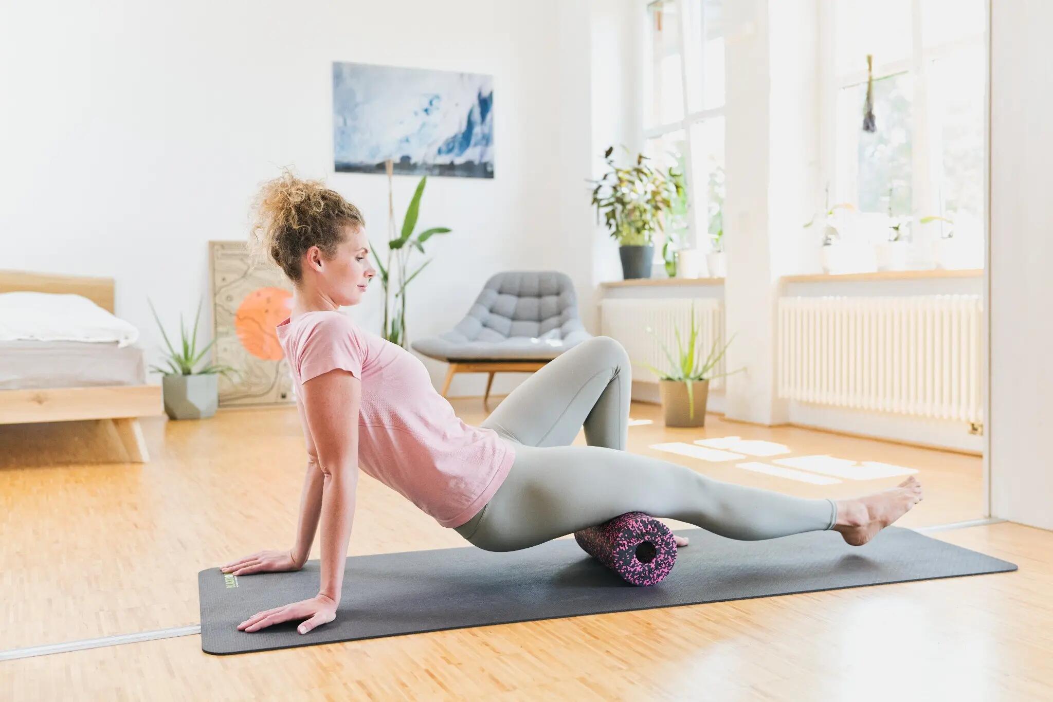 Standard Foam Roller - 30 cm - Nero / Bianco / Blu 5/11