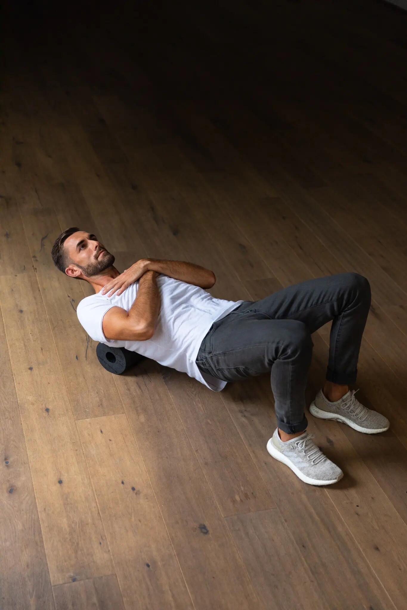 Standard Foam Roller - 30 cm - Nero / Bianco / Blu 11/11