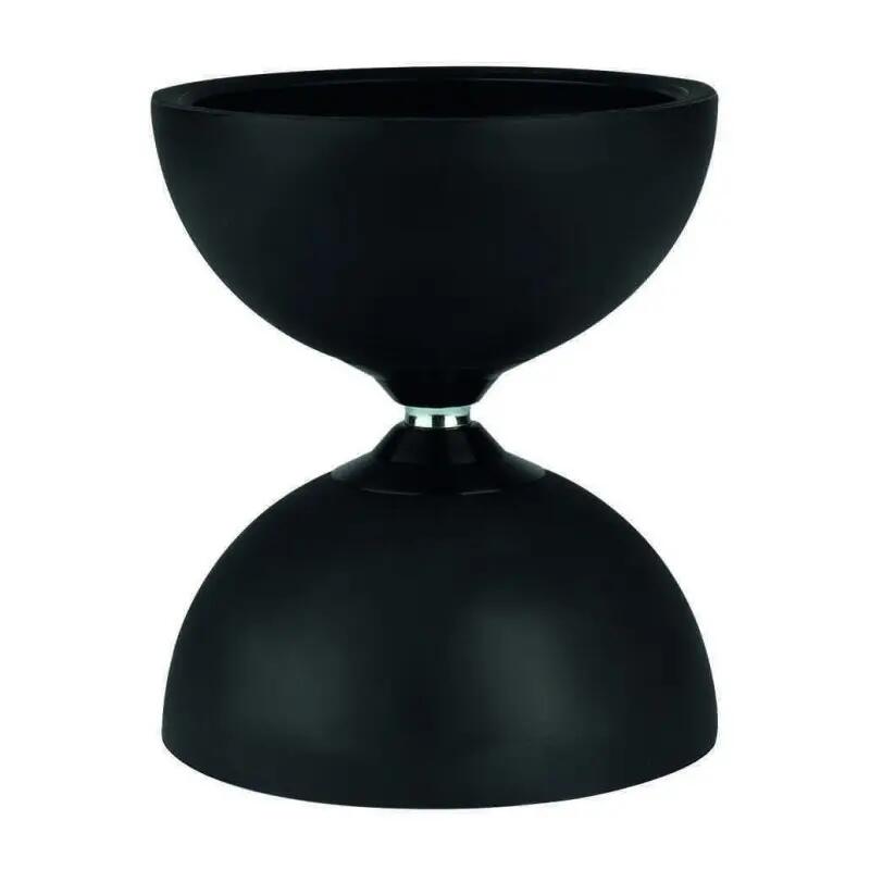 Diabolo Jazz Zwart + Zwarte Fibersticks 31 cm HENRYS 2/3