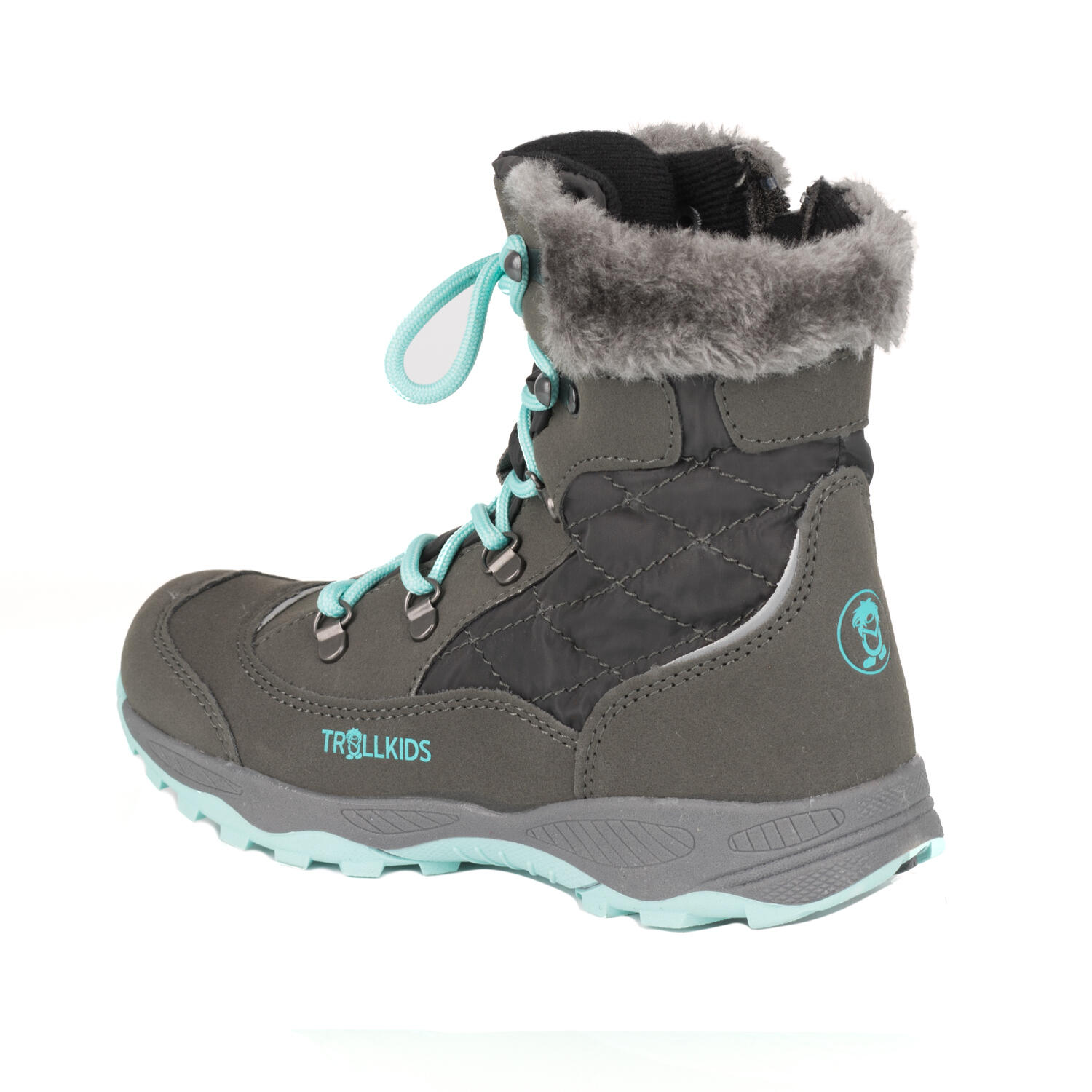 Enfants Chaussures d'hiver Hemsedal gris acier/menthe 2/5