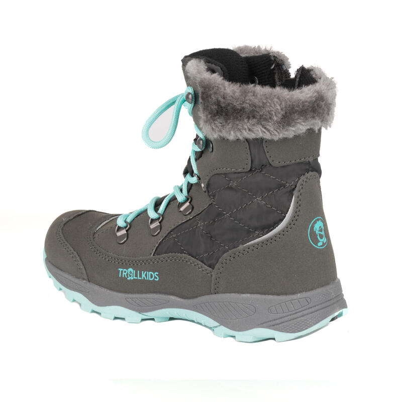 Chaussures d'hiver pour enfants Hemsedal Imperméable gris acier / menthe