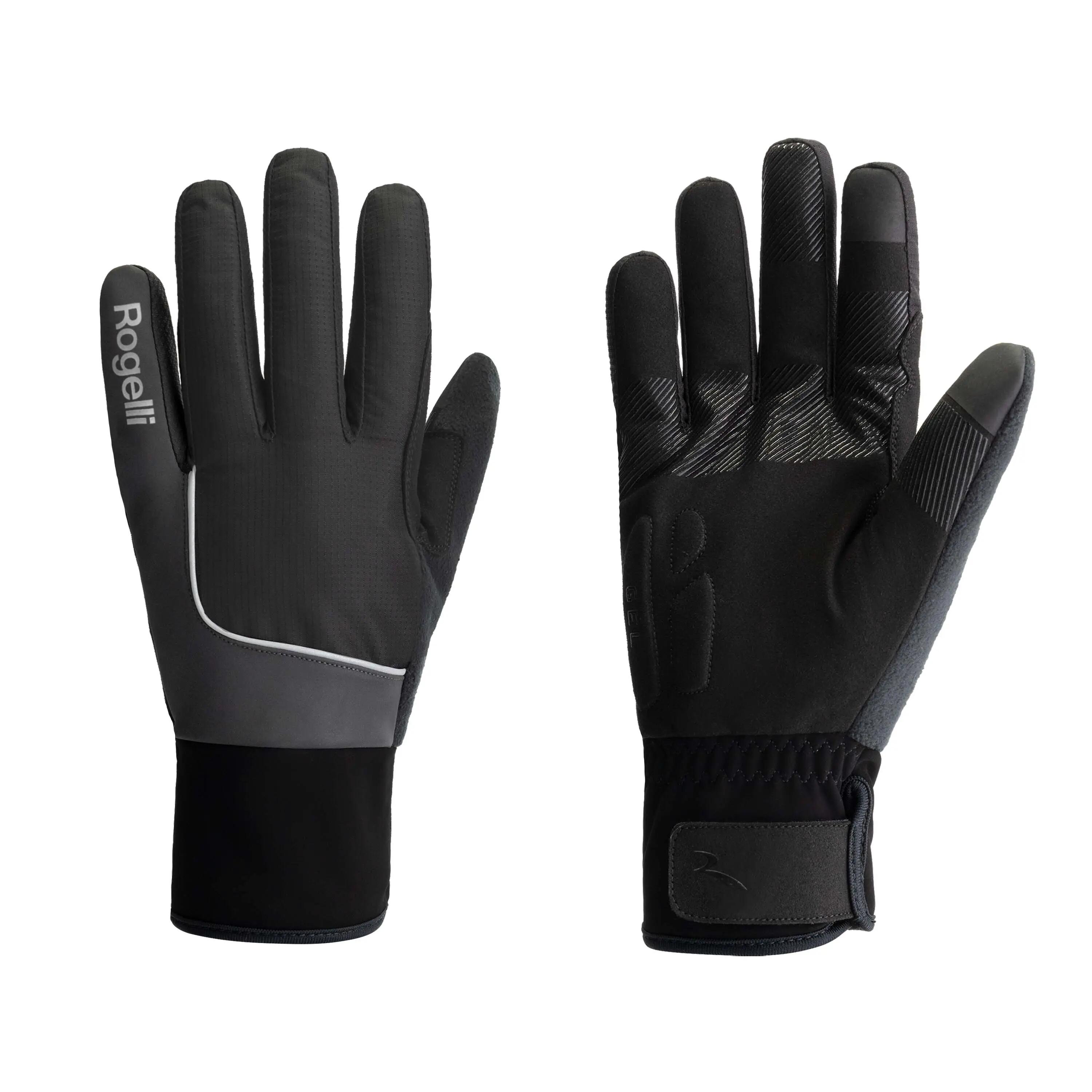 Rękawiczki sportowe unisex Rogelli Essentail Hi Vis wodoodporne 2/2