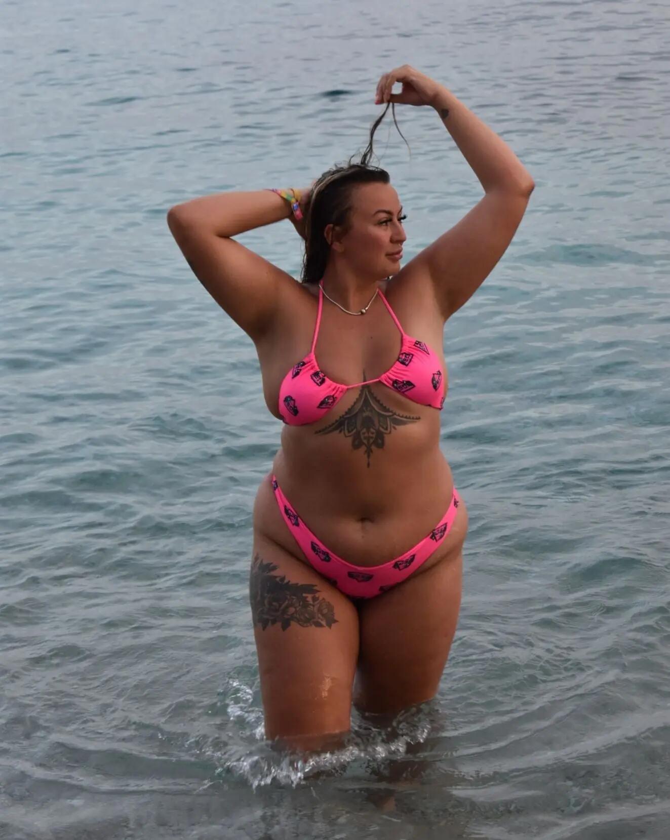 Top Bikini Baewatch Triangolo Rosa 85% Poliestere Riciclato 9/9