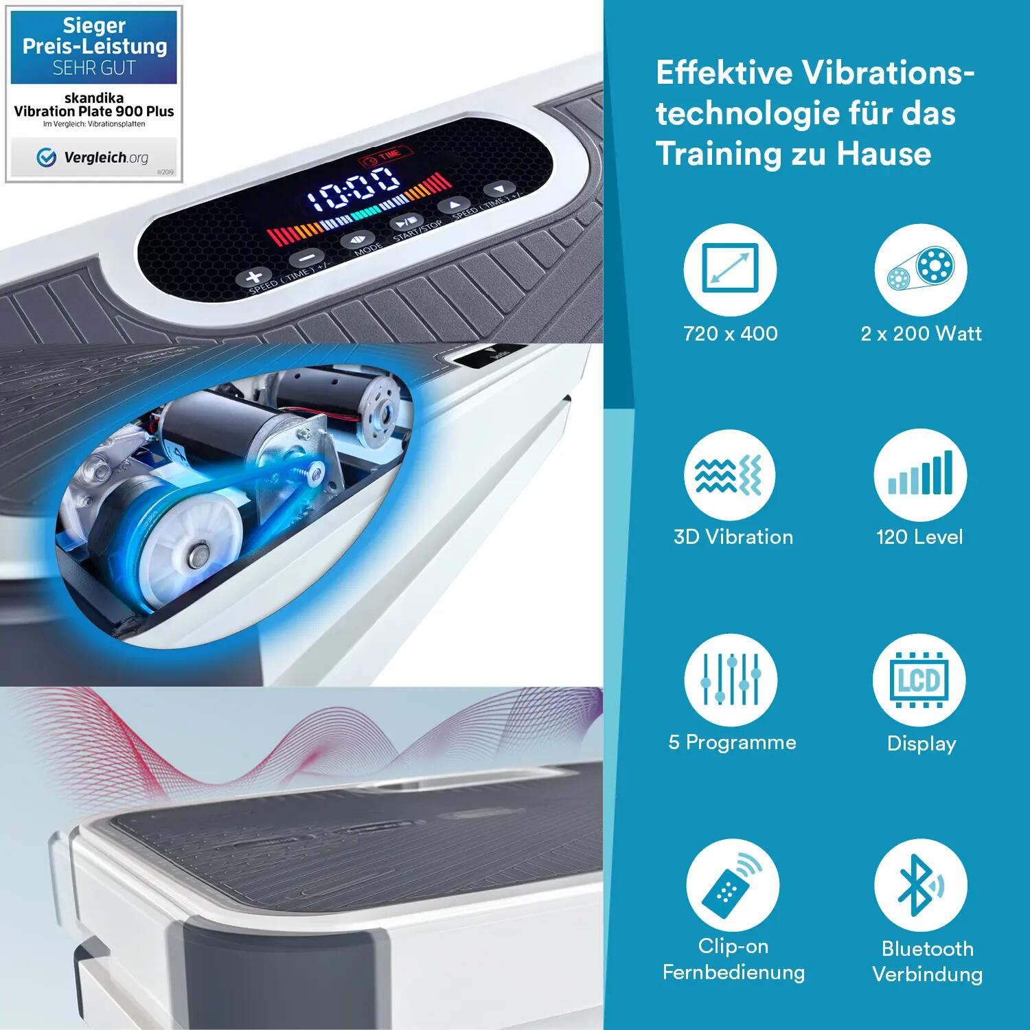 Gebraucht - Vibrationsplatte Home Vibration Plate 900 Plus - 120 Stufen 2/9